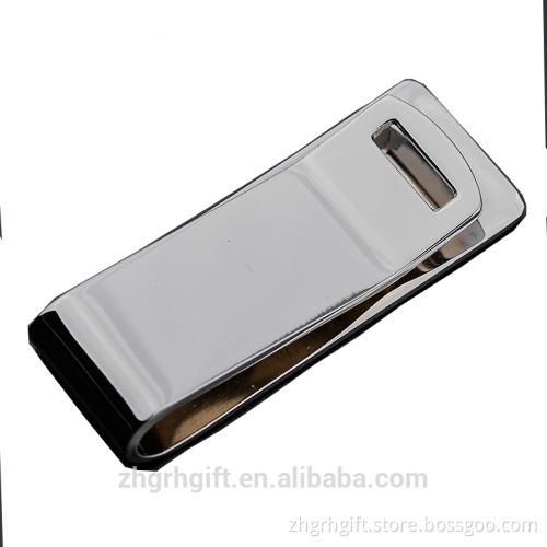 Blank metal mens wallet Money Clips with Customized Logo